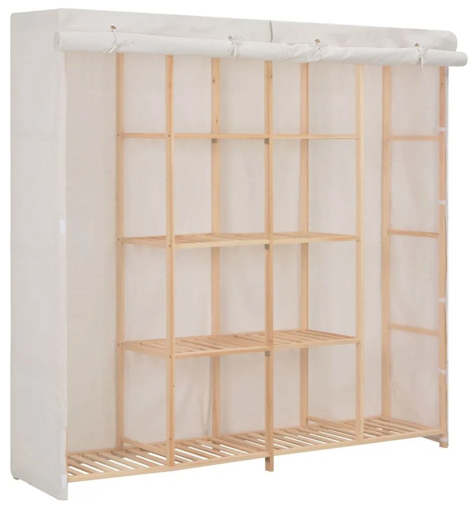 vidaXL Roupeiro 173x40x170 cm tecido branco