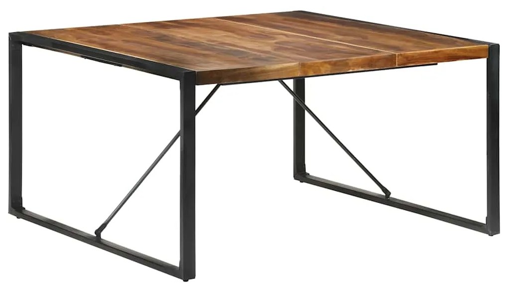 Mesa de jantar 140x140x75 cm madeira maciça