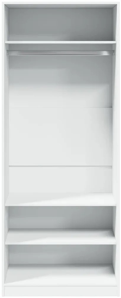 Roupeiro 80x50x200 cm derivados de madeira branco