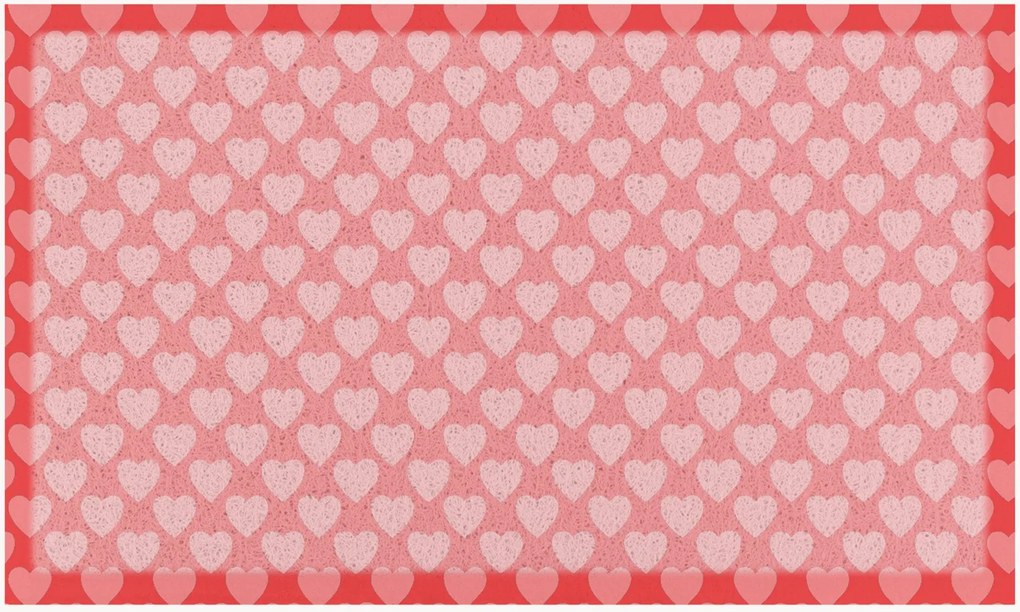 Tapete de entrada Pink Heart