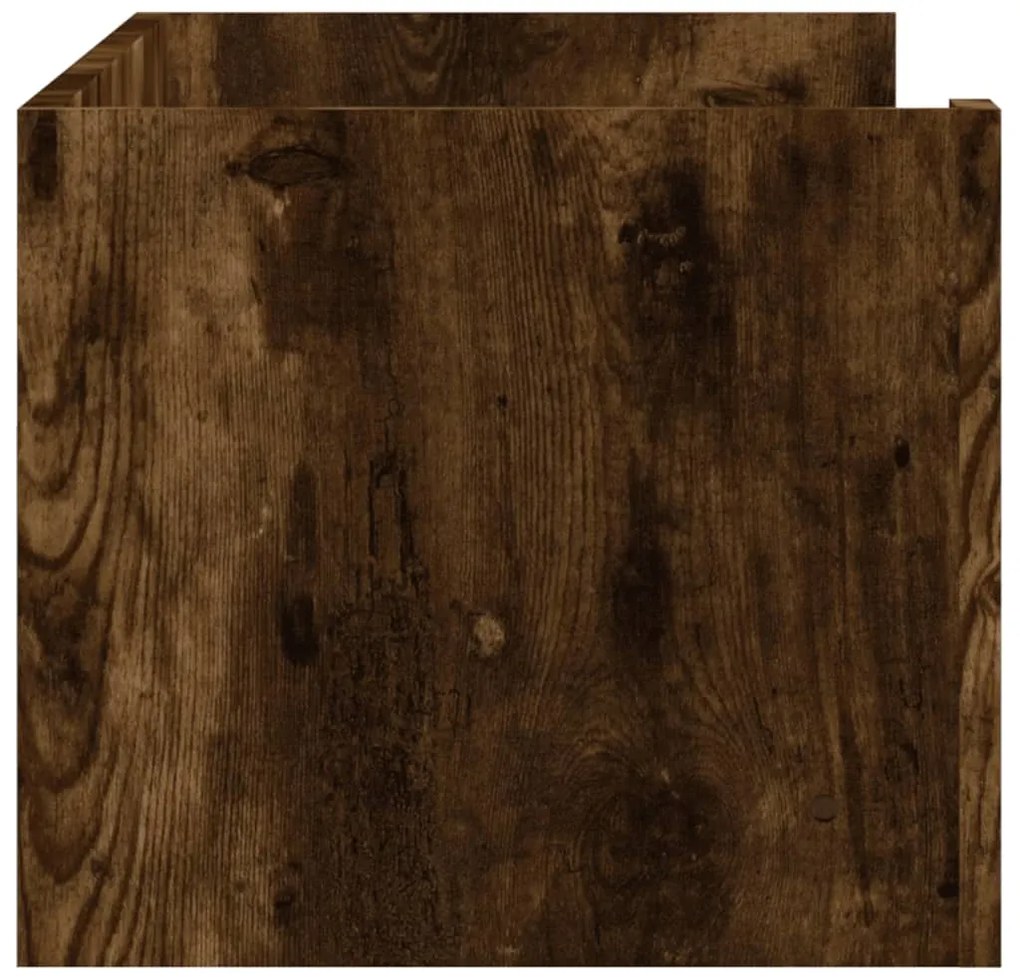 Prateleira parede 100x35x30,5 cm deriv. madeira carvalho fumado