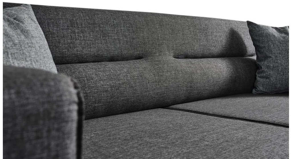 Sofá-cama de 3 Lugares Bali – Antracite – 222 cm x 92 cm x 74 cm