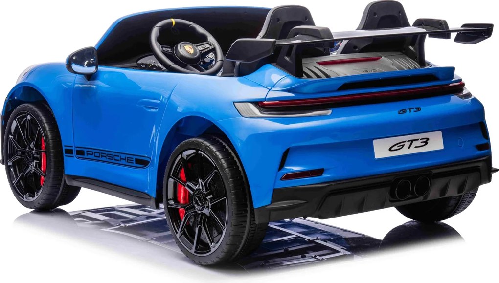 Carro elétrico para crianças Porsche 911 24V 4x4, 2 lugares, controlo remoto, entrada USB/AUX, motores de 200W, bateria de lítio, luzes LED licença OR