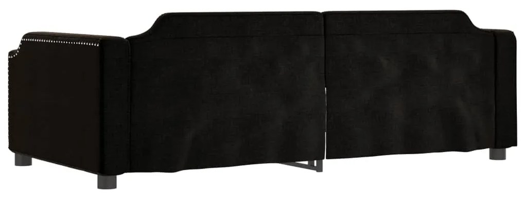 Sofá-cama 80x200 cm tecido preto