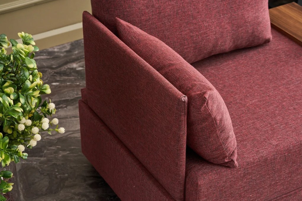 Sofá de 1 Lugar Fly – Vermelho Claret – 100x80x75 cm