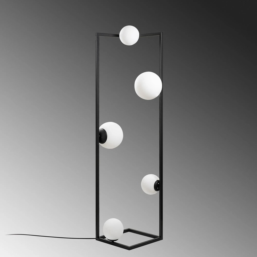 Candeeiro de Pé Corner – Preto – 35 x 35 x 157 cm