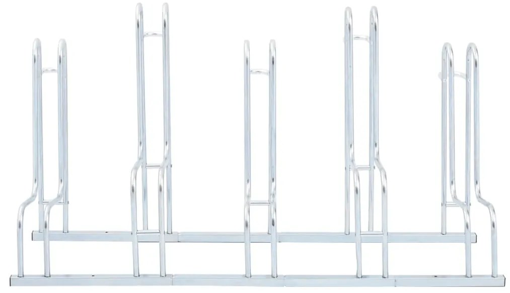 Suporte independente para 5 bicicletas aço galvanizado