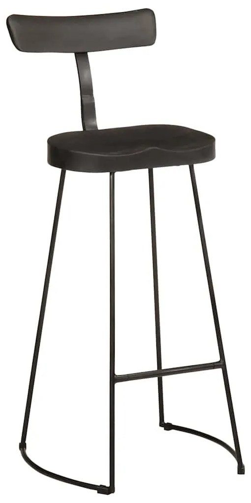 Bancos de bar 2 pcs 49x43x103 cm madeira de mangueira maciça