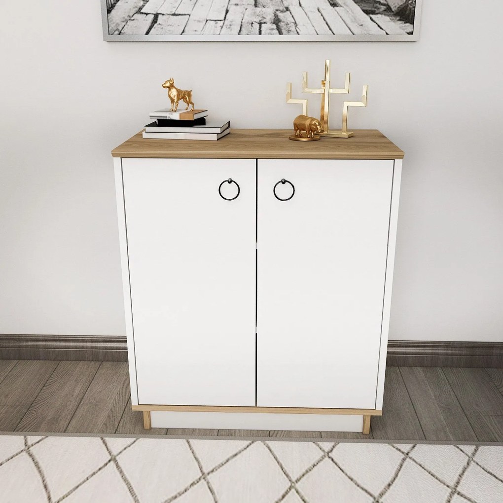 Console Nuanse – Branco Carvalho – 72x83,1x42 cm
