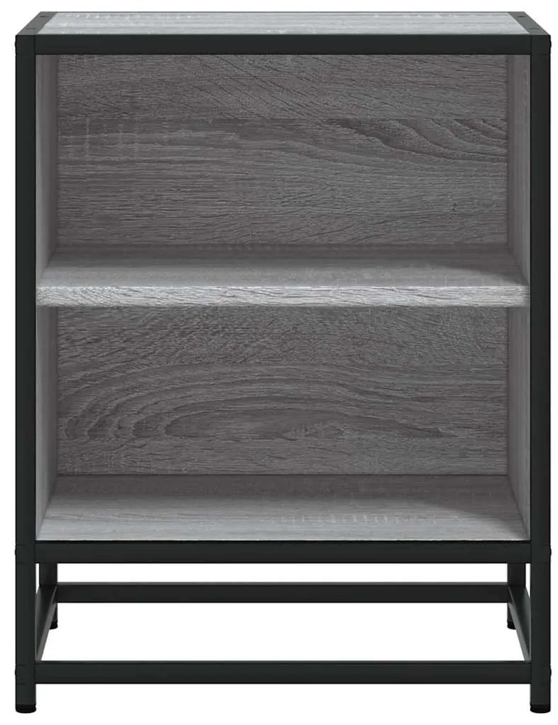 Mesas de cabeceira 2 pcs sonoma cinzento 40x31x50 cm madeira