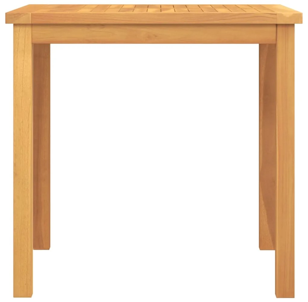 3 pcs conjunto de jantar para jardim madeira de teca maciça