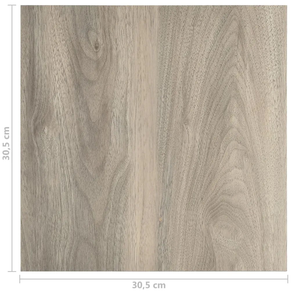 Tábuas soalho autoadesivas 55 pcs 5,11 m² PVC cinza-acastanhado