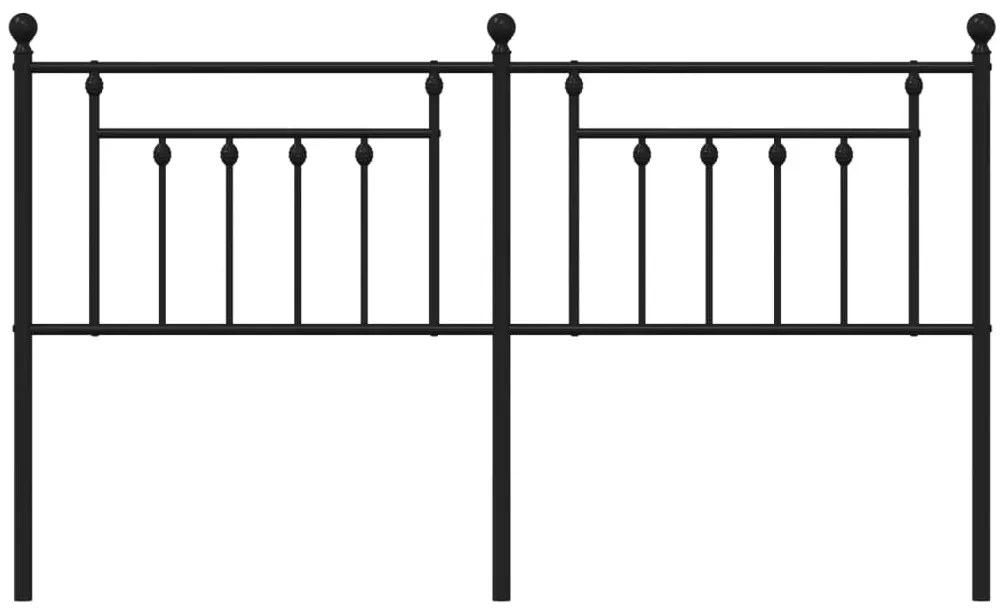 Cabeceira de cama 160 cm metal preto