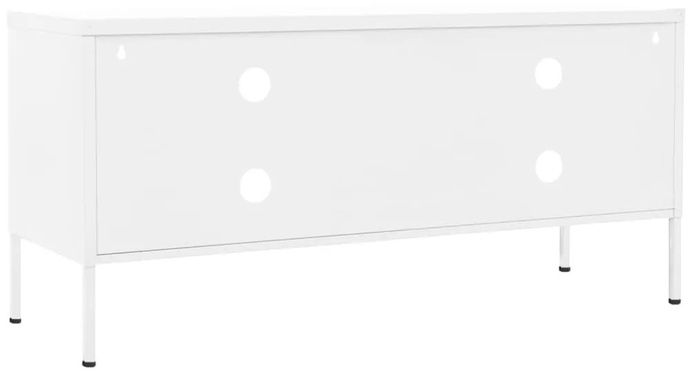 Móvel de TV aço 105x35x50 cm branco