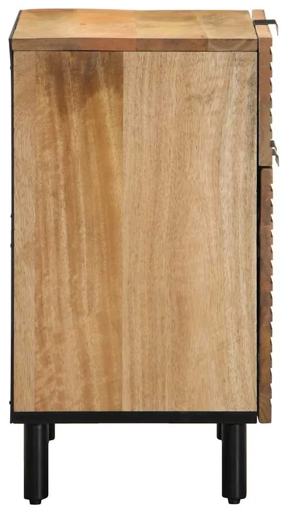 Mesa de cabeceira 50x33x60 cm madeira de mangueira maciça
