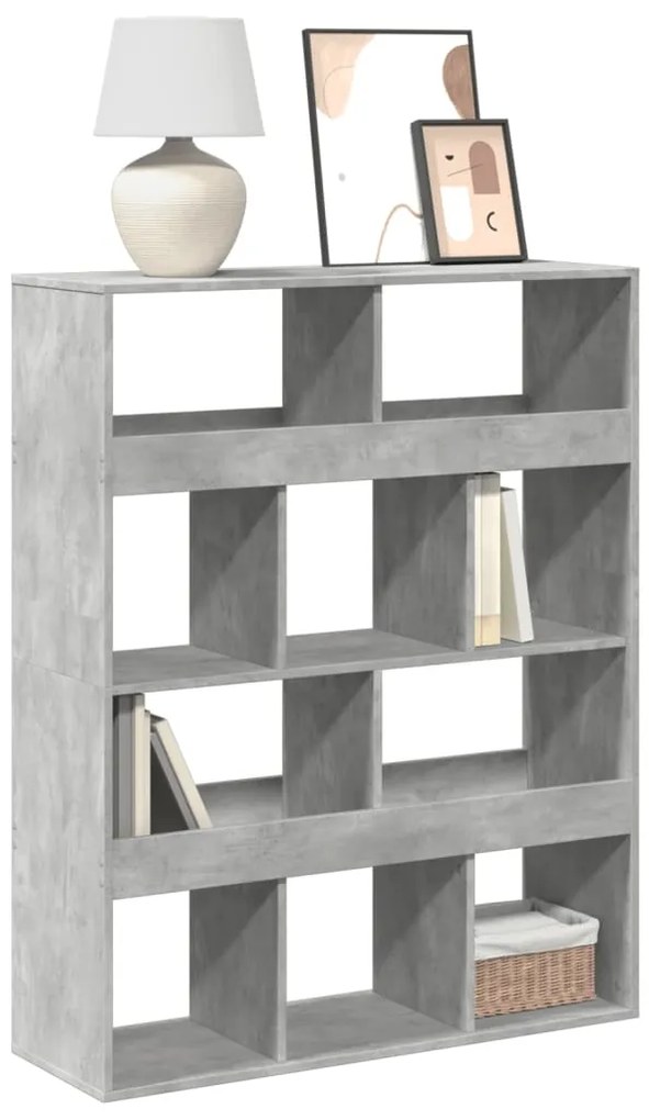 vidaXL Estante 100x33x125,5 cm derivados de madeira cinzento cimento