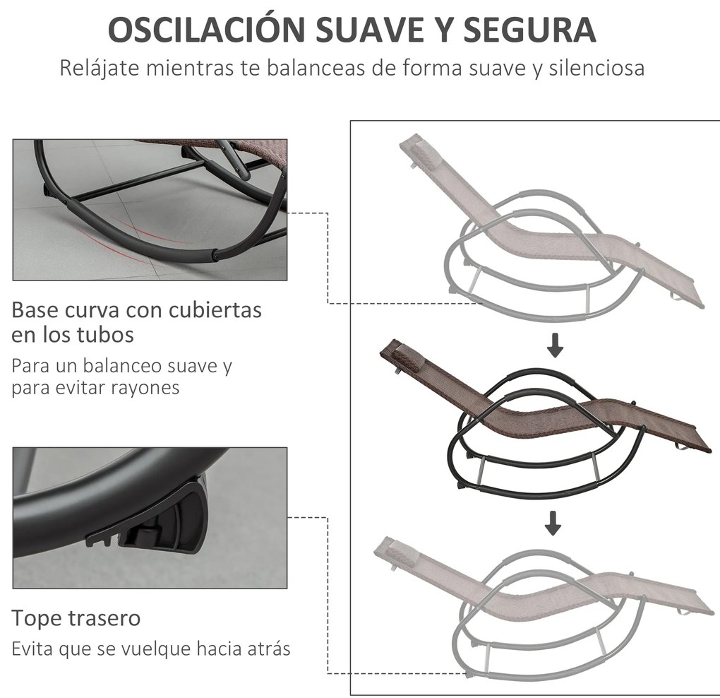 Espreguiçadeira de Exterior com Apoio para os Braços e Efeito de Vime