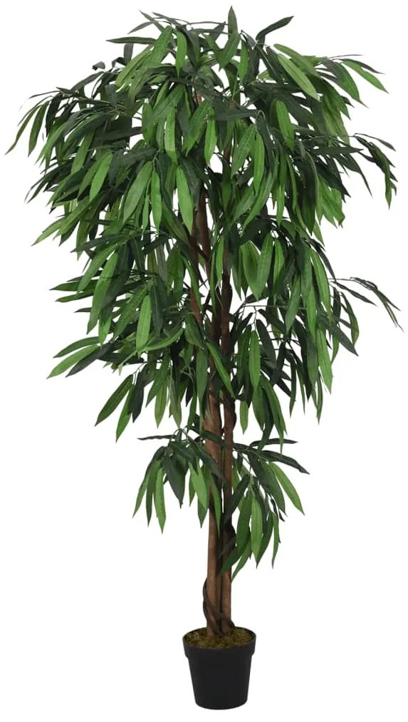 359033 vidaXL Mangueira artificial 900 folhas 180 cm verde