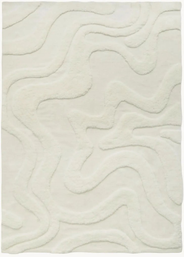 Tapete em lã artesanal com relevo Norlander