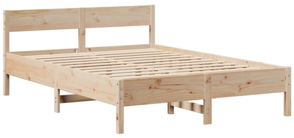 Cama sem colchão 160x200 cm madeira de pinho maciça