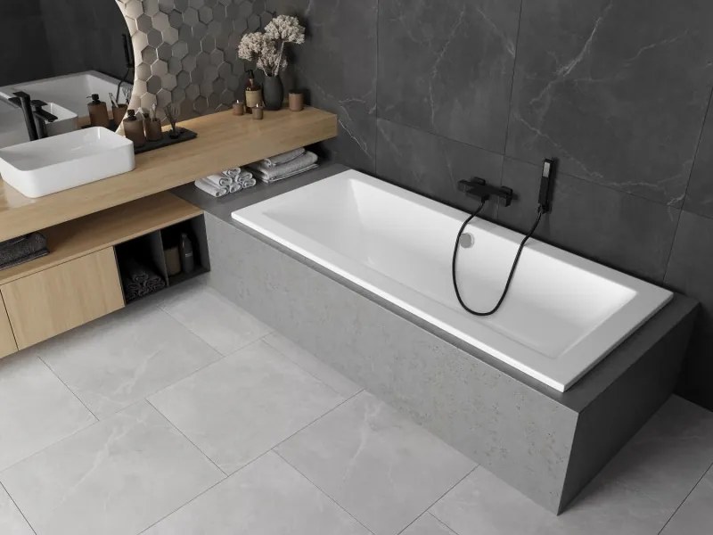 Mexen Cube banheira retangular 190 x 90 cm, branca - 55051909000
