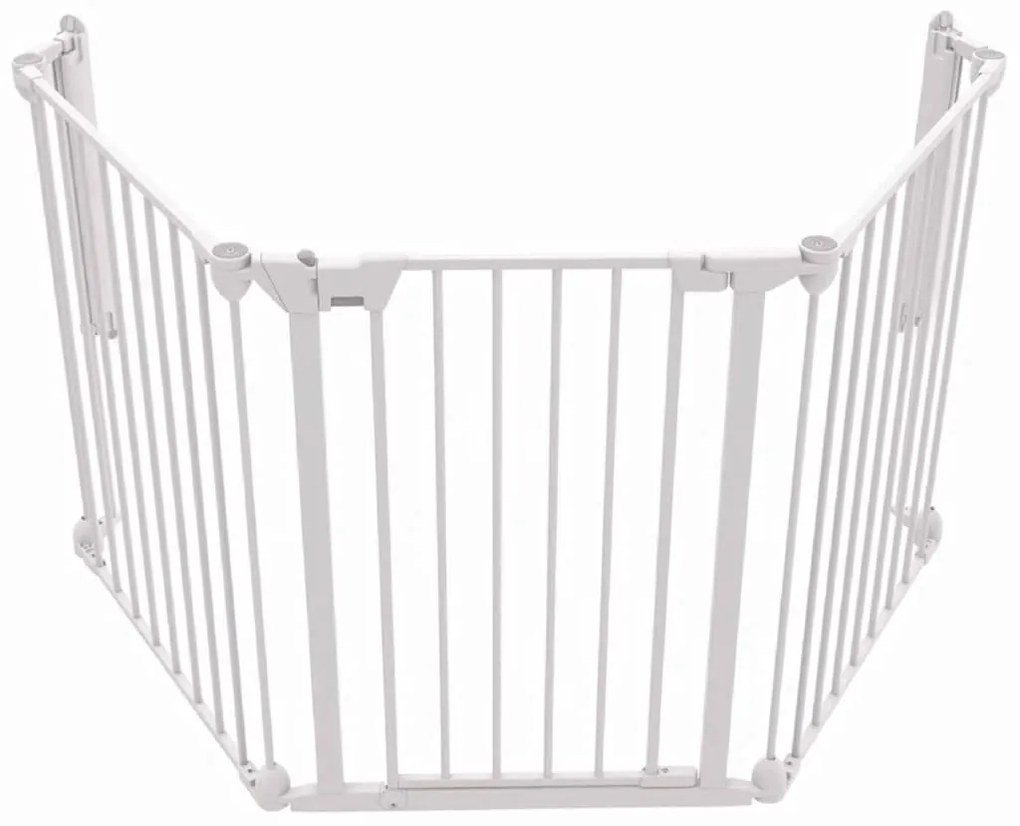 419497 Noma Portão de segurança com 3 painéis Modular metal branco 94054