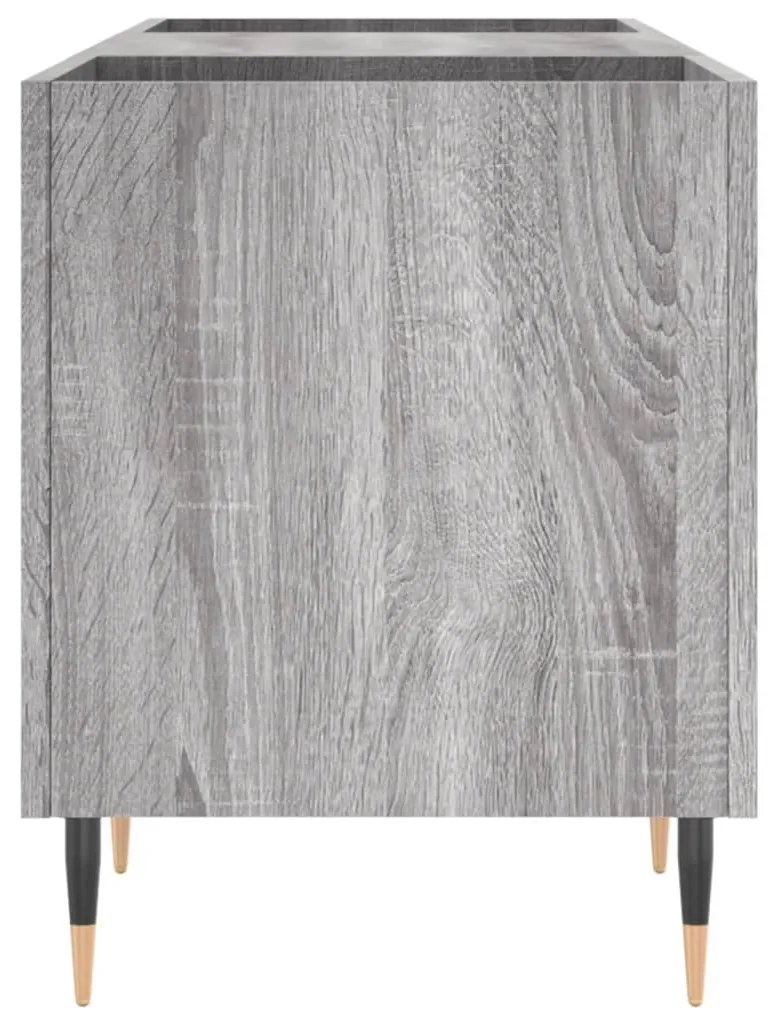Armário p/ discos 121x38x48cm derivados madeira cinzento sonoma