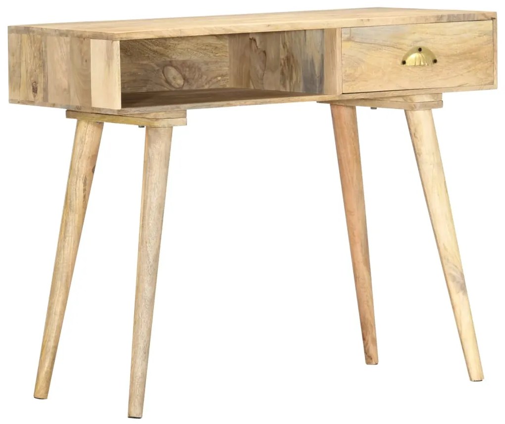 Mesa consola 90x45x75 cm madeira de mangueira maciça