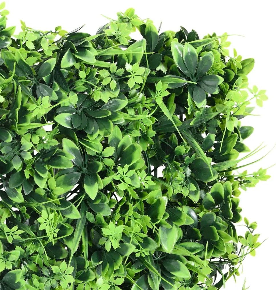 Vedação de folhas artificiais 6 pcs 40x60 cm verde
