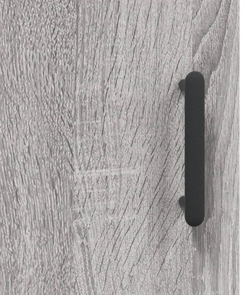 Mesa cabeceira 40x40x50 cm derivados de madeira cinzento sonoma