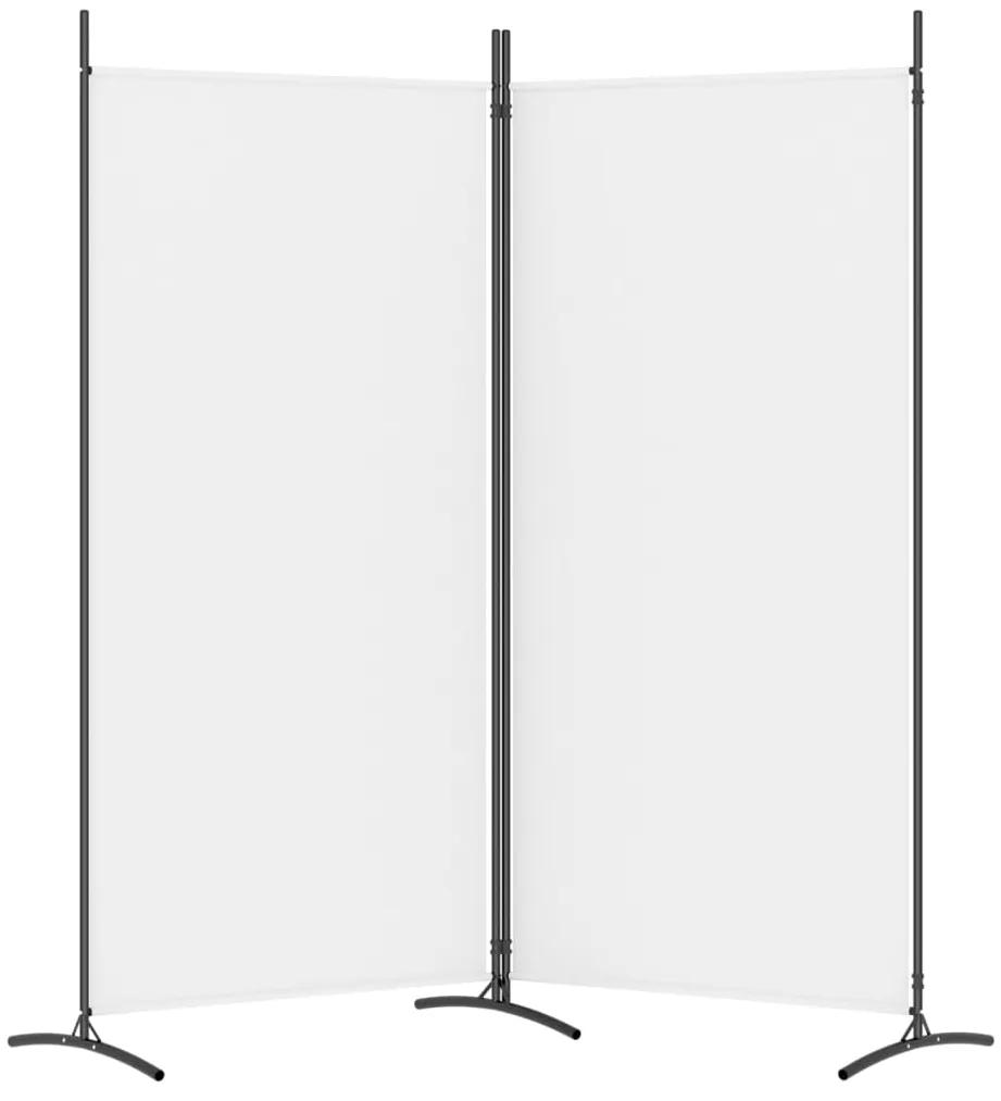 Divisória de quarto com 2 painéis 175x180 cm tecido branco