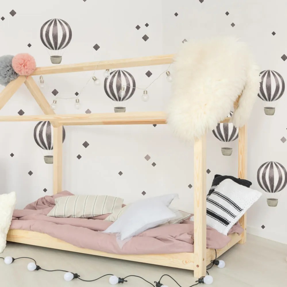 Autocolantes de parede - Balões com quadrados