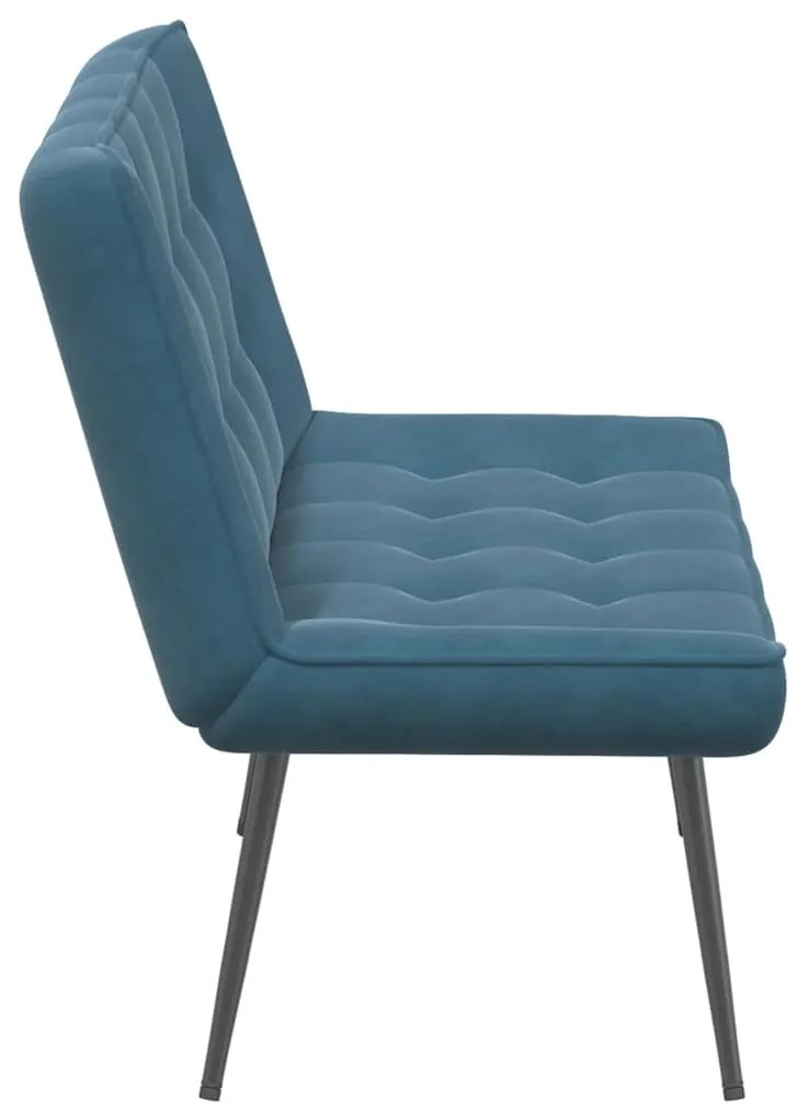 Banco 110x74x84 cm veludo azul