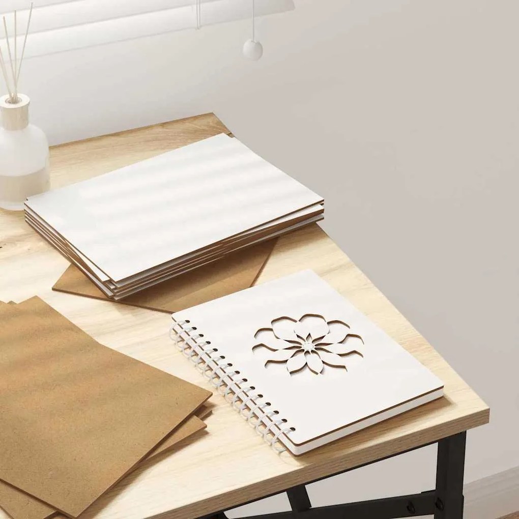 vidaXL Painéis de Decoração 12 pcs Branco 21 x 30 x 0,27 cm