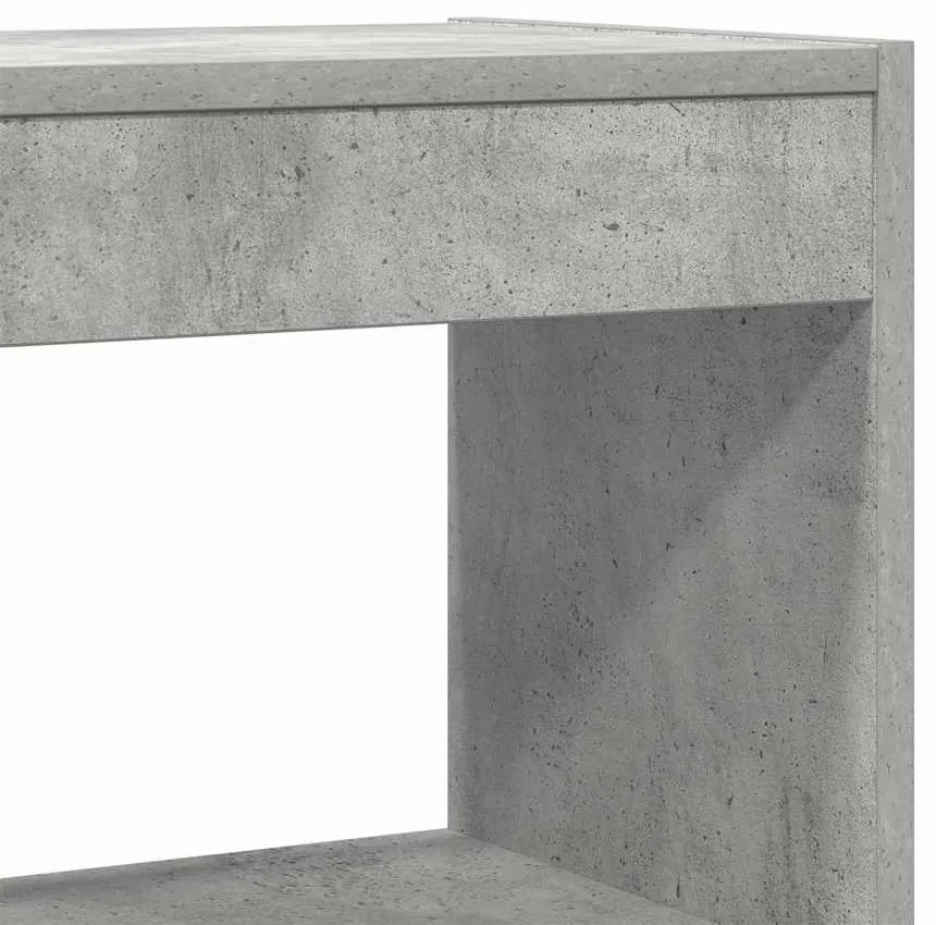 Armário/Divisor de Ambiente Cinza Betão 80x30x198 cm