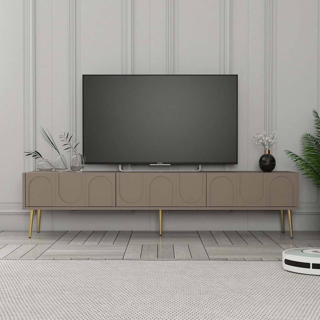 Móvel de TV Lyon – Atlas Gold – 180x43x35 cm