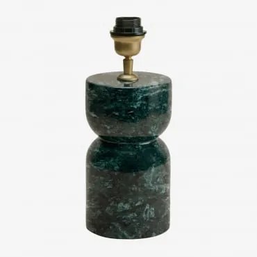 Base Para Lâmpada De Mesa Em Pedra Natural Diniz Mármore Verde Udaipur - Sklum