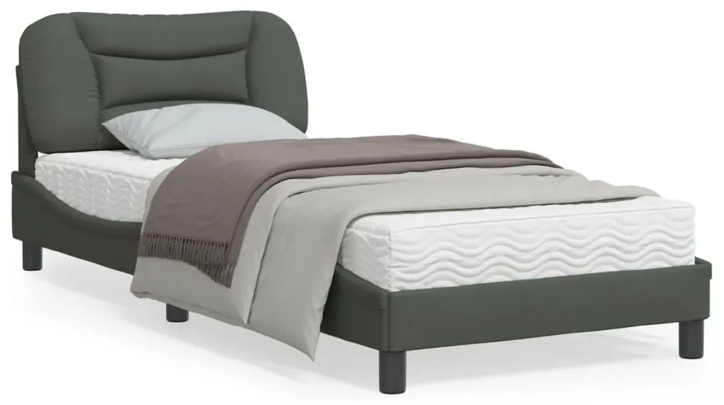 vidaXL Estrutura de cama com LED sem colchão 80x200 cm tecido