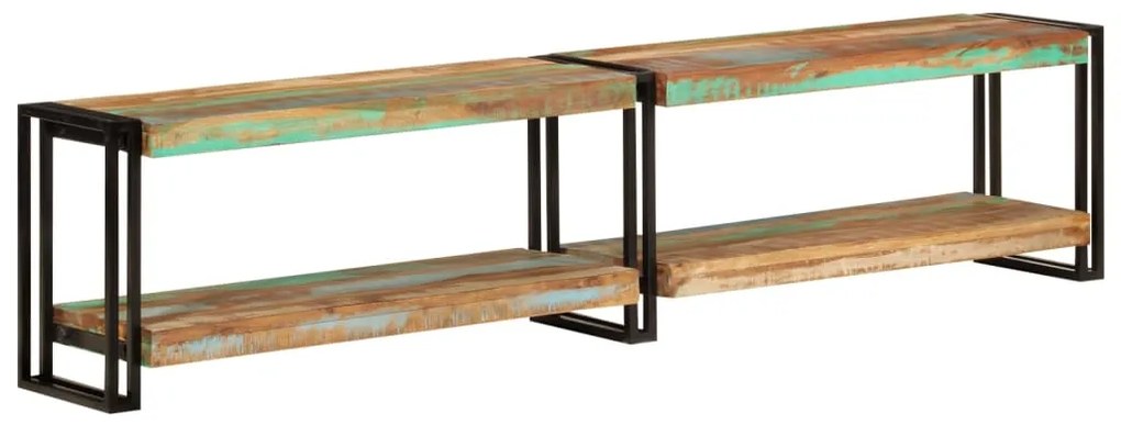 vidaXL Móvel de TV 180x30x40 cm madeira recuperada maciça