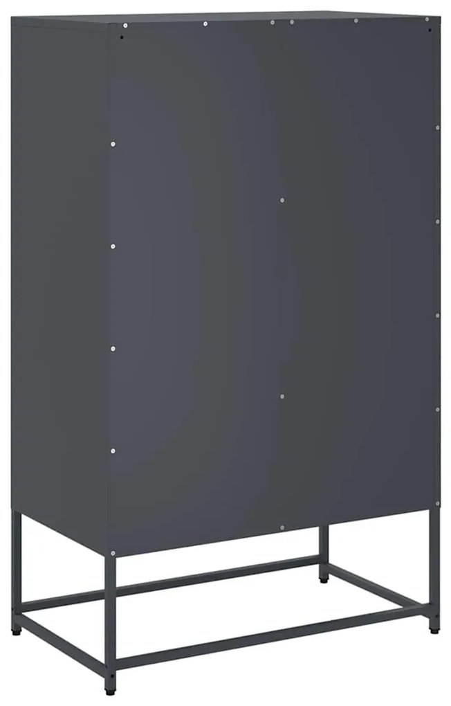 Móvel alto 68x39x111,5 cm aço antracite