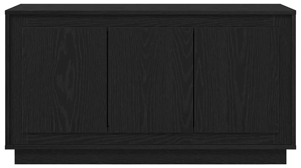 Sideboard vidaXL Preto Carvalho 102x35x55 cm Madeira de engenharia