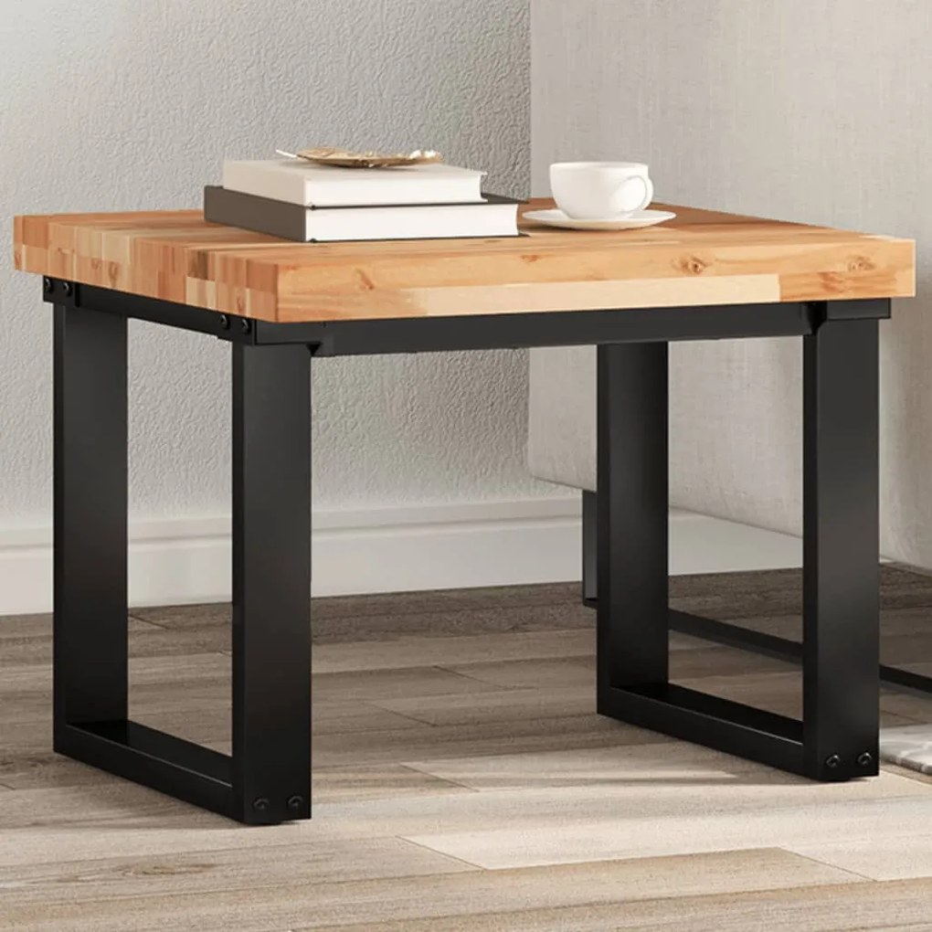 vidaXL Tampo de mesa quadrado 50x50x4 cm madeira de acácia maciça