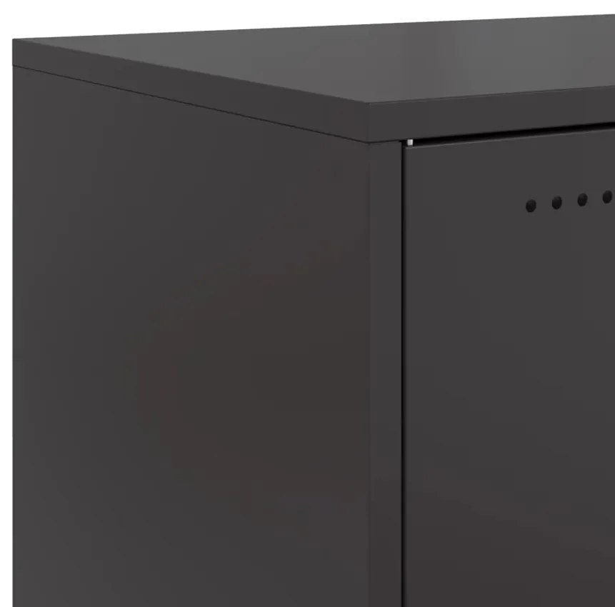 Móvel de TV 68x39x43,5 cm aço preto