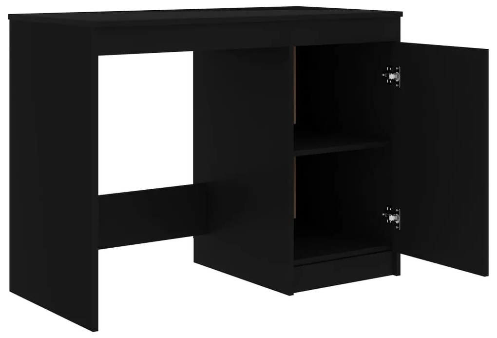Secretária 100x50x76 cm derivados de madeira preto