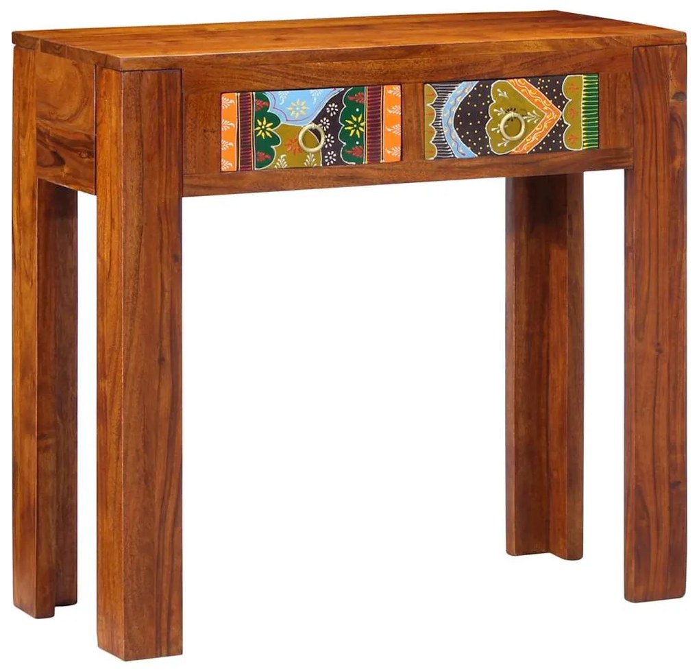 Mesa de consola 80x35x75 cm Madeira maciça Acácia