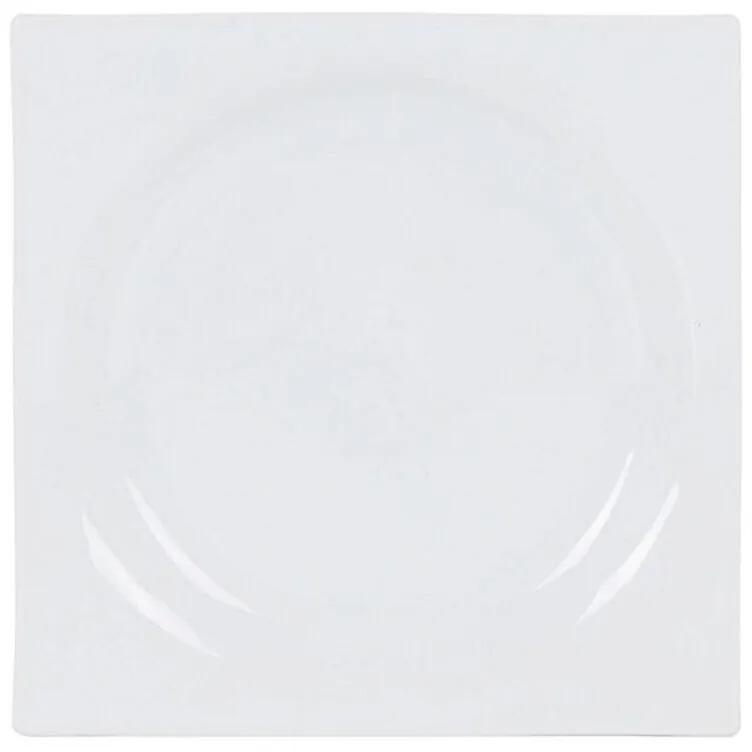 Plat bord Zen Porcelana Branco (24 x 24 x 2,5 cm)
