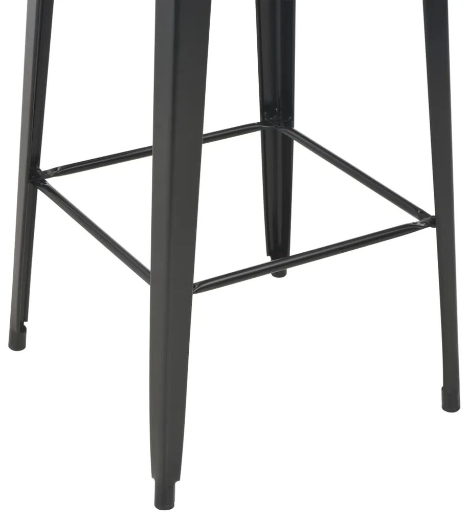 3 pcs conjunto de bar em aço castanho e preto