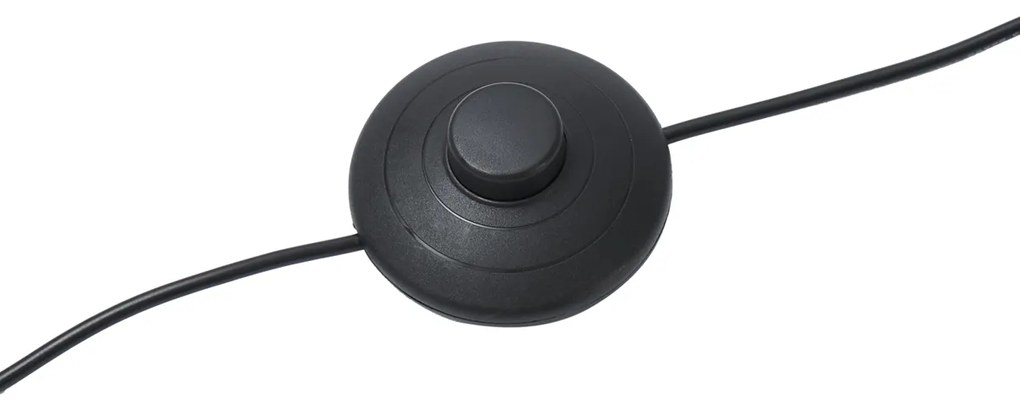 Candeeiro de pé Hotel Chic bronze escuro com vidro âmbar 2 luzes - Stavelot