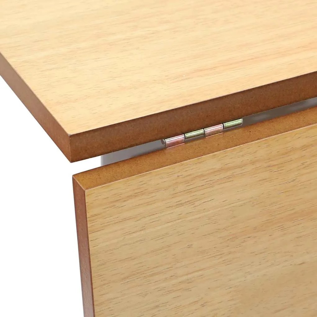 Mesa de jantar madeira seringueira maciça branco