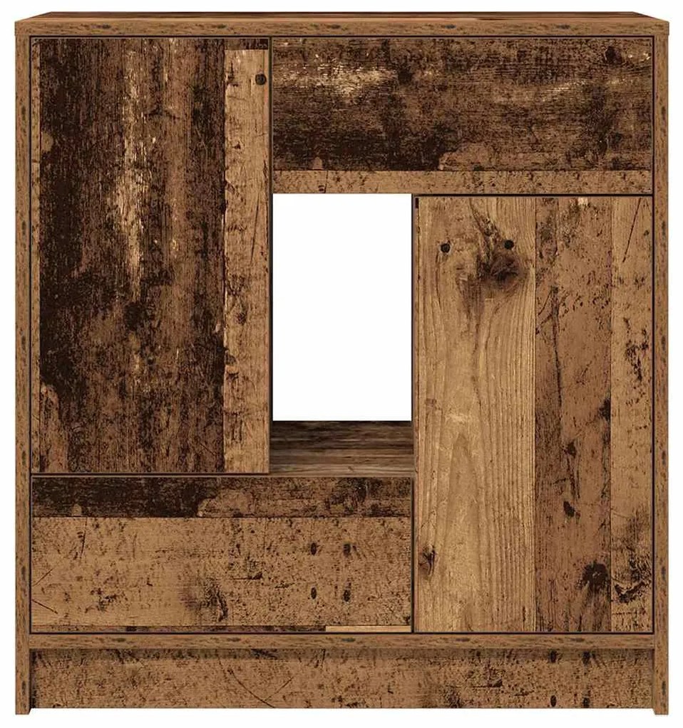 Aparador c/ gavetas e portas 70,5x34x74,5 cm madeira velha